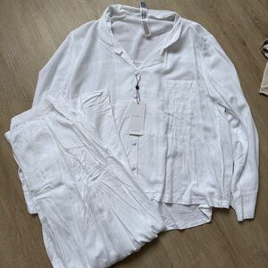 Blue Bella White PJ set